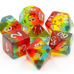 HD Dice 7 Set Polyhedral Dice - Sunset Dusk