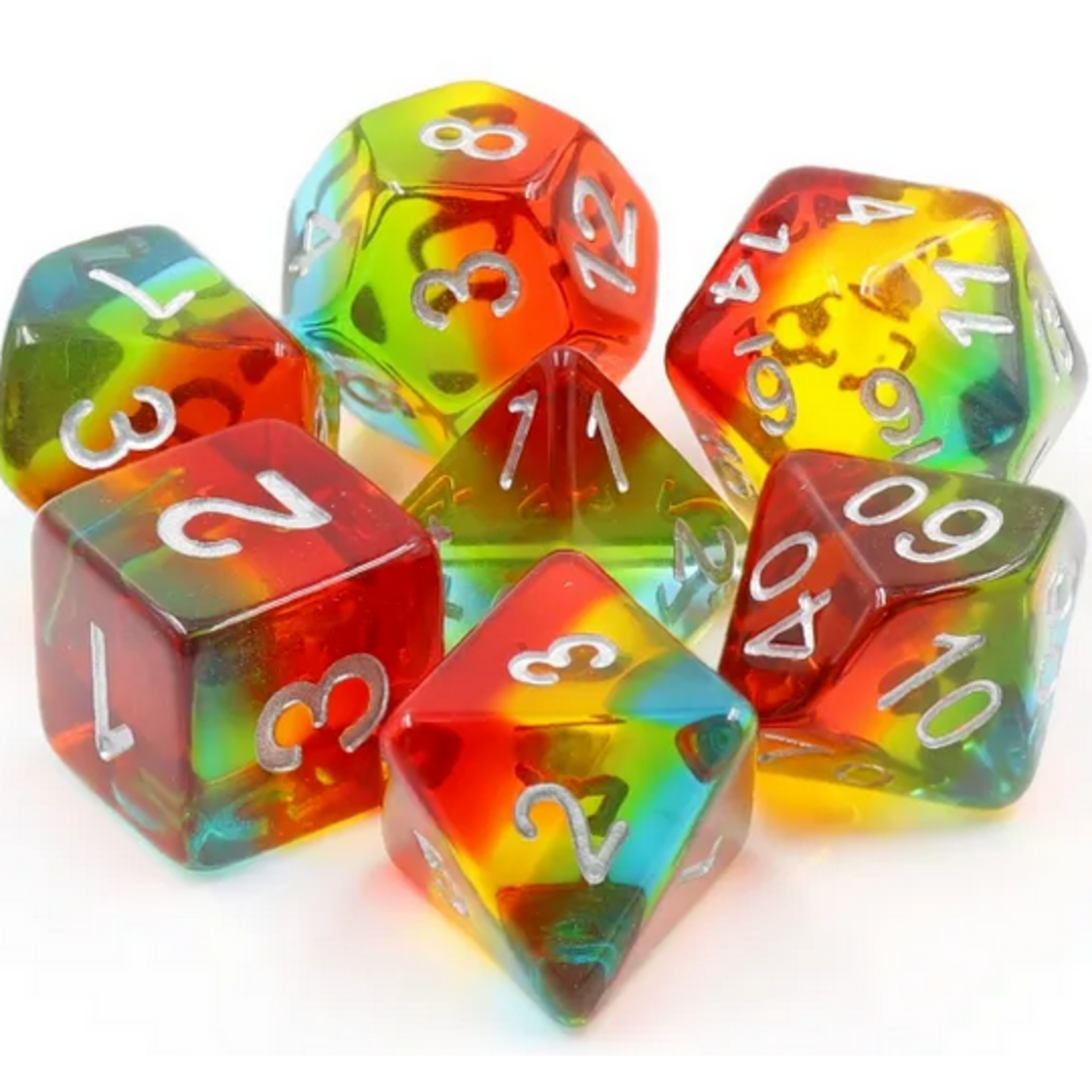 HD Dice 7 Set Polyhedral Dice - Sunset Dusk