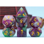 HD Dice 7 Set Polyhedral Dice - Violet Garden