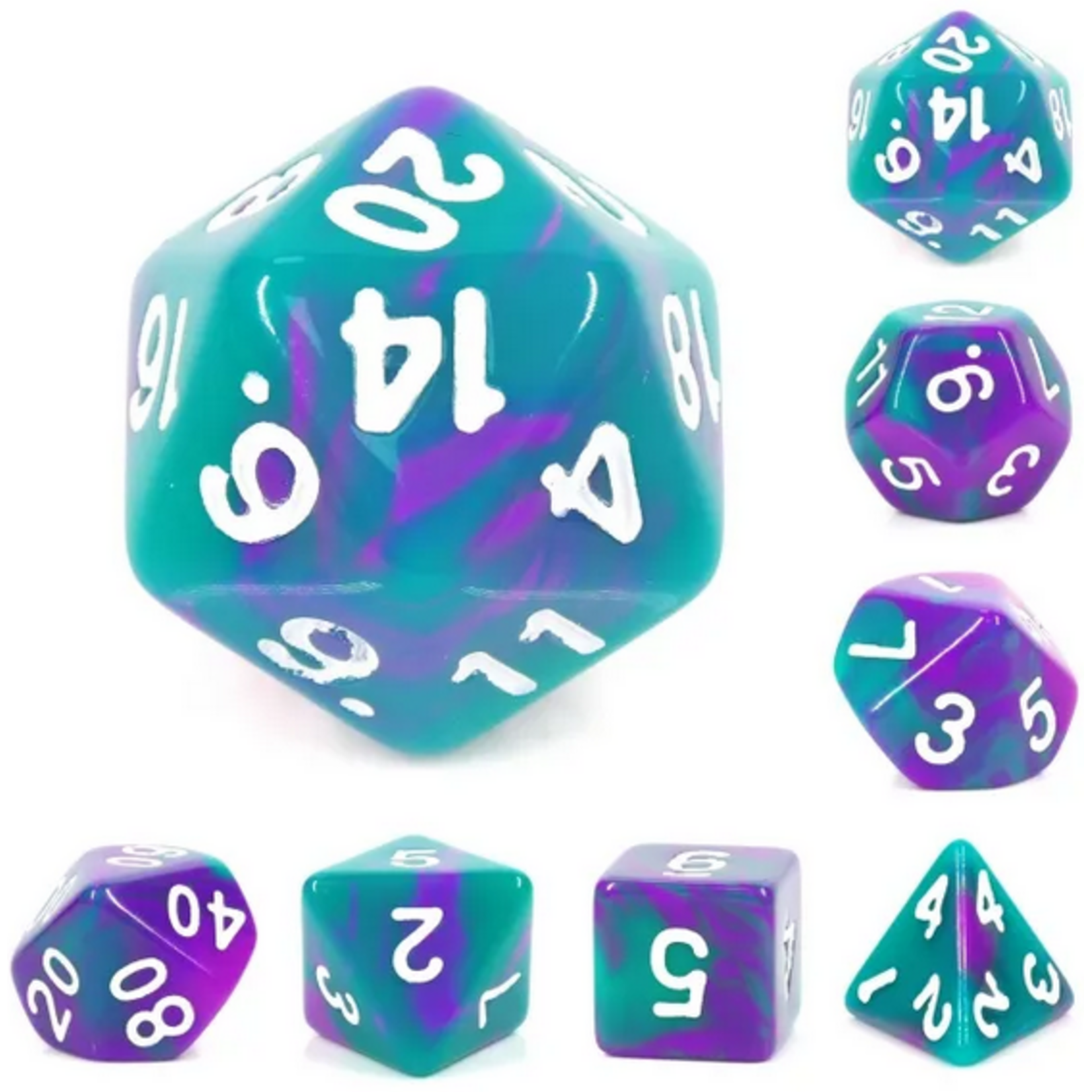 HD Dice 7 Set Polyhedral Dice - The Joker