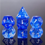 HD Dice 7 Set Polyhedral Dice - Blue Veil
