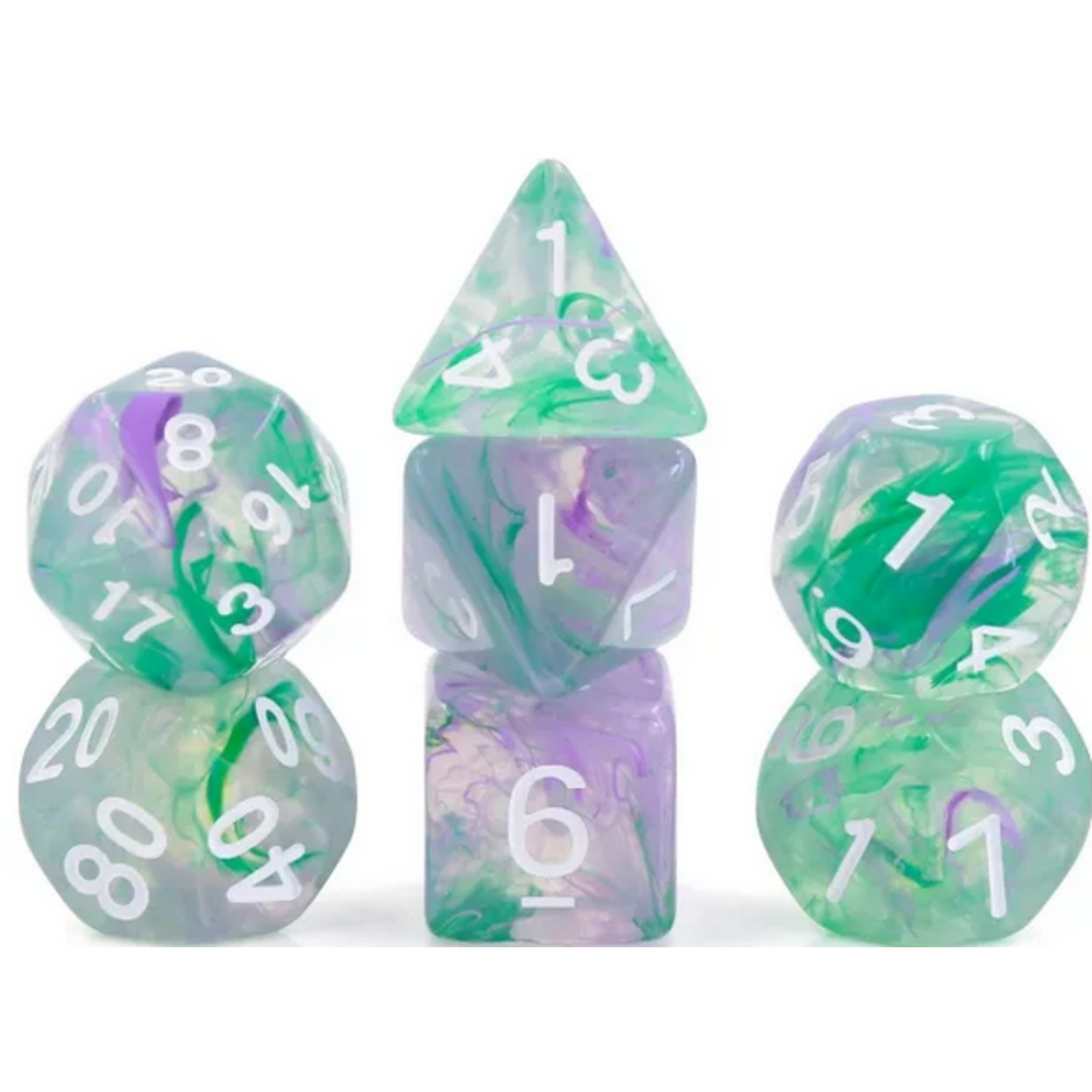 HD Dice 7 Set Polyhedral Dice - Iris