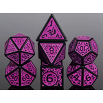 HD Dice 7 Set Polyhedral Dice - Magic Flame (Purple)