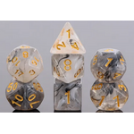 HD Dice 7 Set Polyhedral Dice - Ink Painting