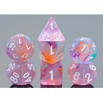 HD Dice 7 Set Polyhedral Dice - Honey Peach