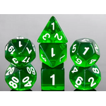 HD Dice 7 Set Polyhedral Dice - India Green