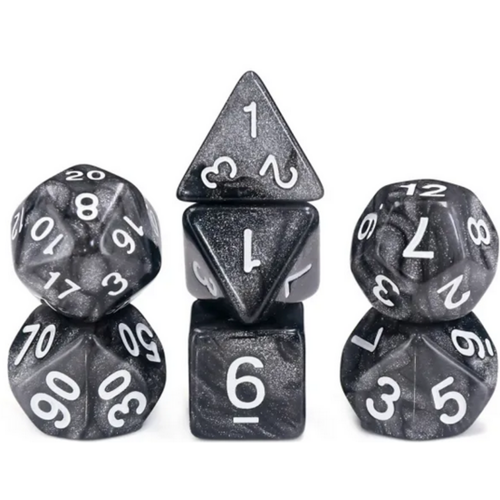 HD Dice 7 Set Polyhedral Dice - Starry Sky