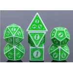 HD Dice 7 Set Polyhedral Dice - The Magic (Green)