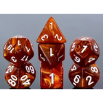 HD Dice 7 Set Polyhedral Dice - Amber