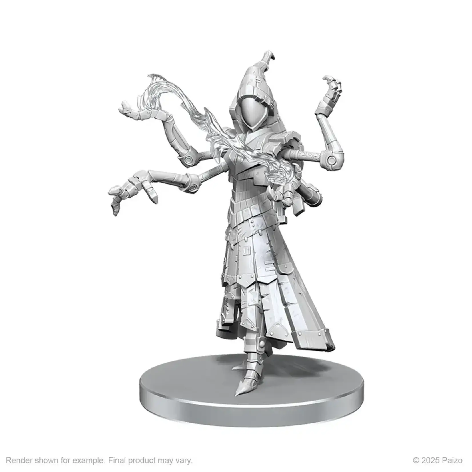Wiz Kids Unpainted Miniatures: Clockwork Mage - PF - W26 (Order for new space)