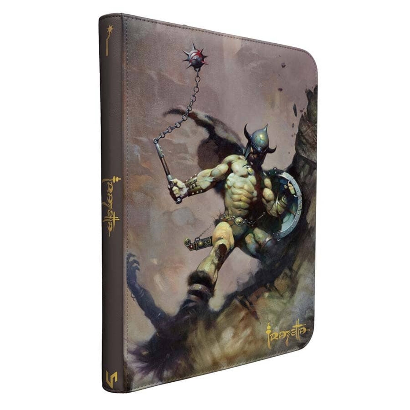 Ultra Pro Ultra Pro: 9-Pocket Zippered Premium Pro-Binder - Frank Frazetta: Warrior with Ball and Chain