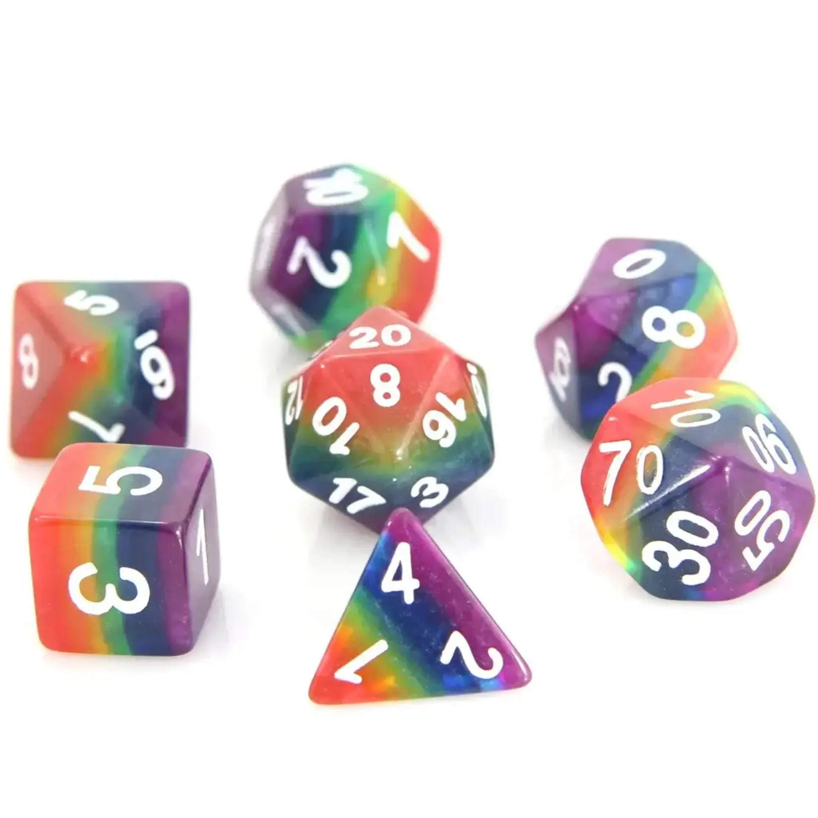 Die Hard Dice Die Hard RPG Dice 7 Set - Rainbow