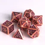 Die Hard Dice Die Hard Dice - Metal 7 Set - Imperium Copper w/ Purple