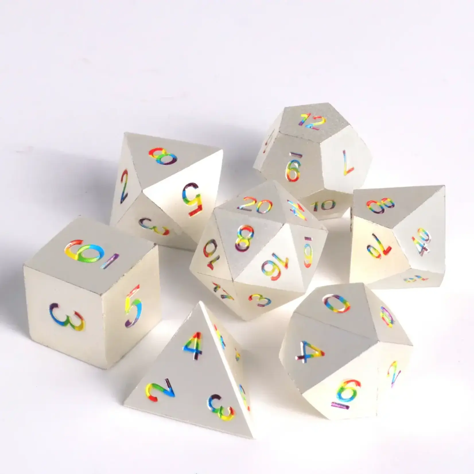 Die Hard Dice Die Hard Dice - Metal 7 Set - Bright Rainbow