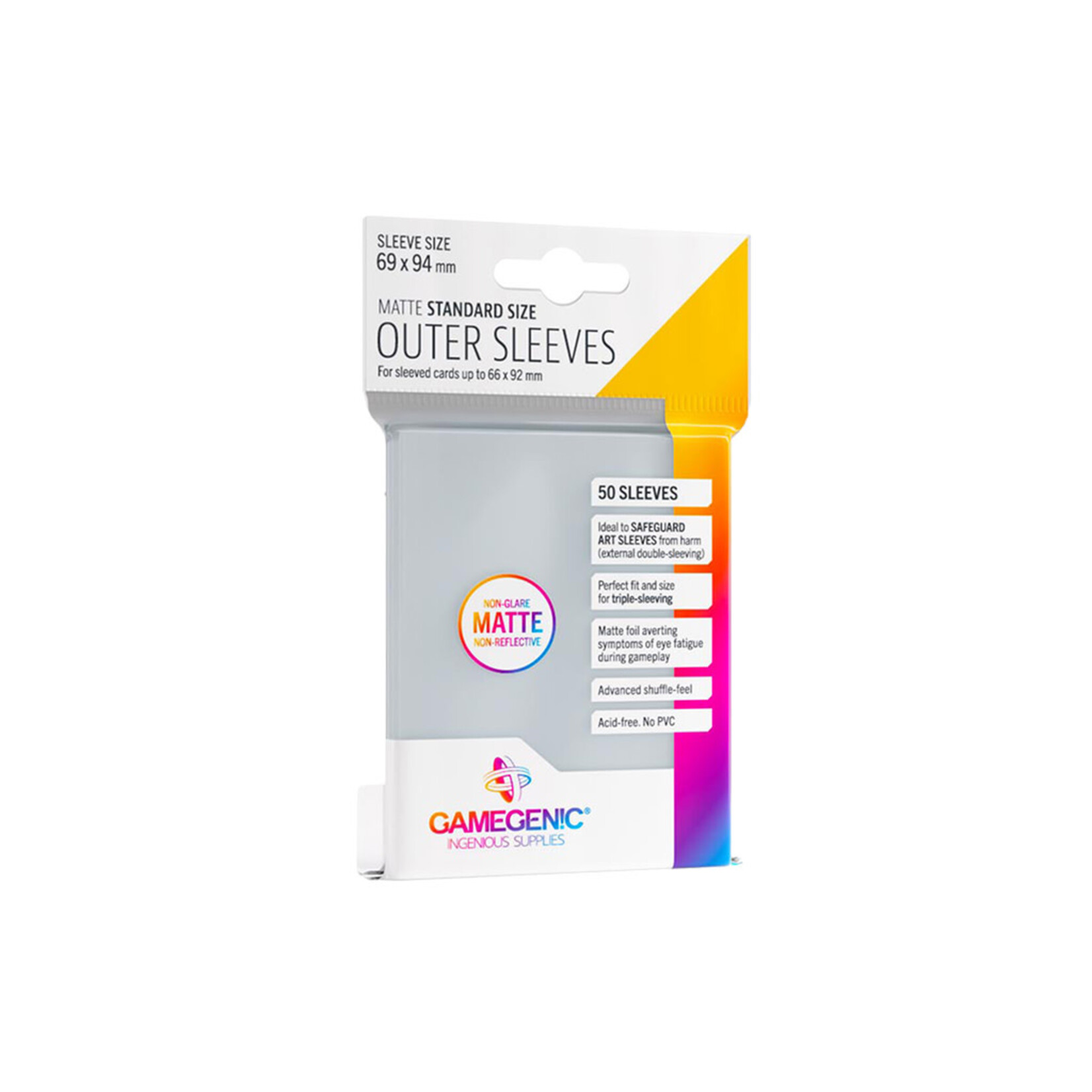 Gamegenic Gamegenic: Outer Sleeves Matte Standard Size (50 ct)