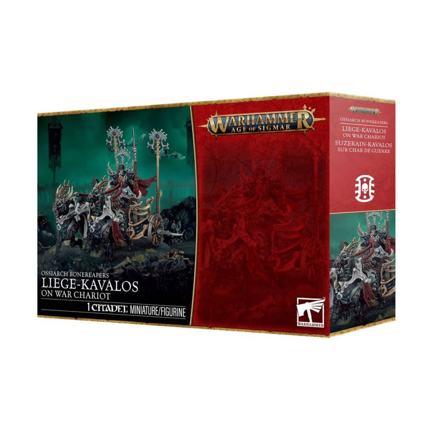 Games Workshop Age of Sigmar: Ossiarch Bonereapers - Liege-Kavalos on War Chariot