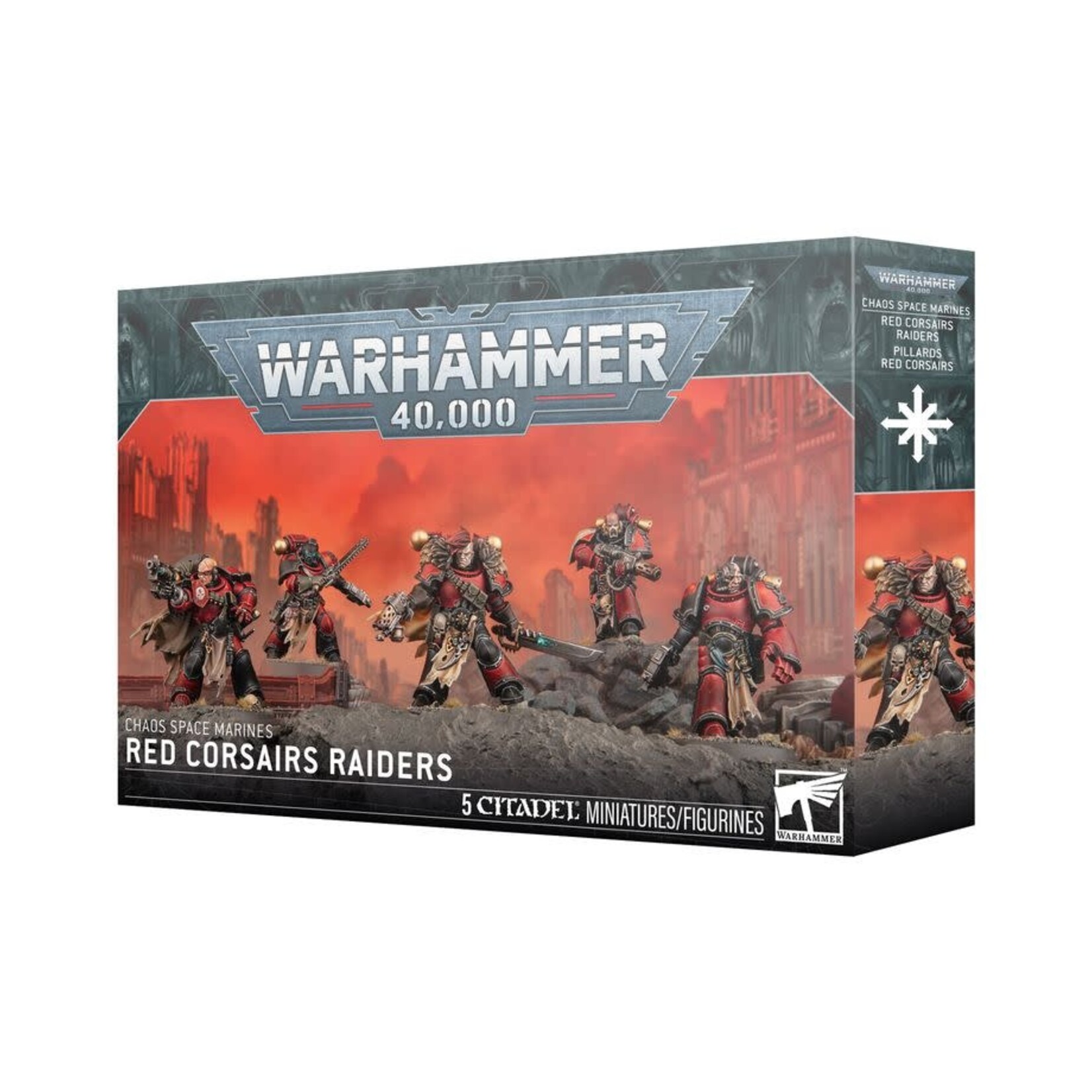 Games Workshop Warhammer 40K: Chaos Space Marines - Red Corsairs Raiders