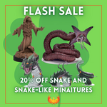 20% OFF Snake and Snake-Like Miniatures