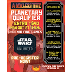 Star Wars: Unlimited - A Lawless Time Planetary Qualifier Event Entry