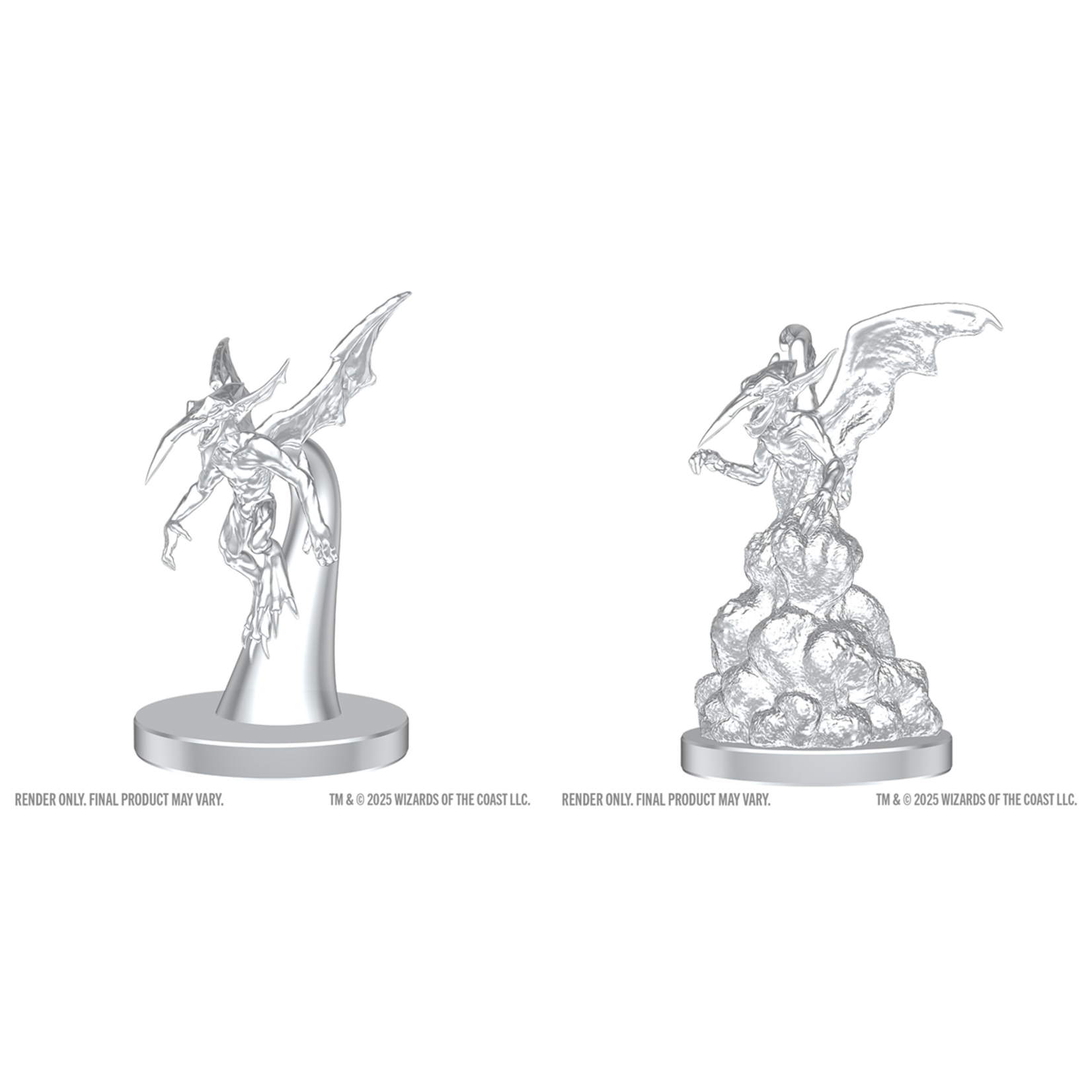 Wiz Kids Unpainted Miniatures: Ice Mephit & Dust Mephit - D&D - W28
