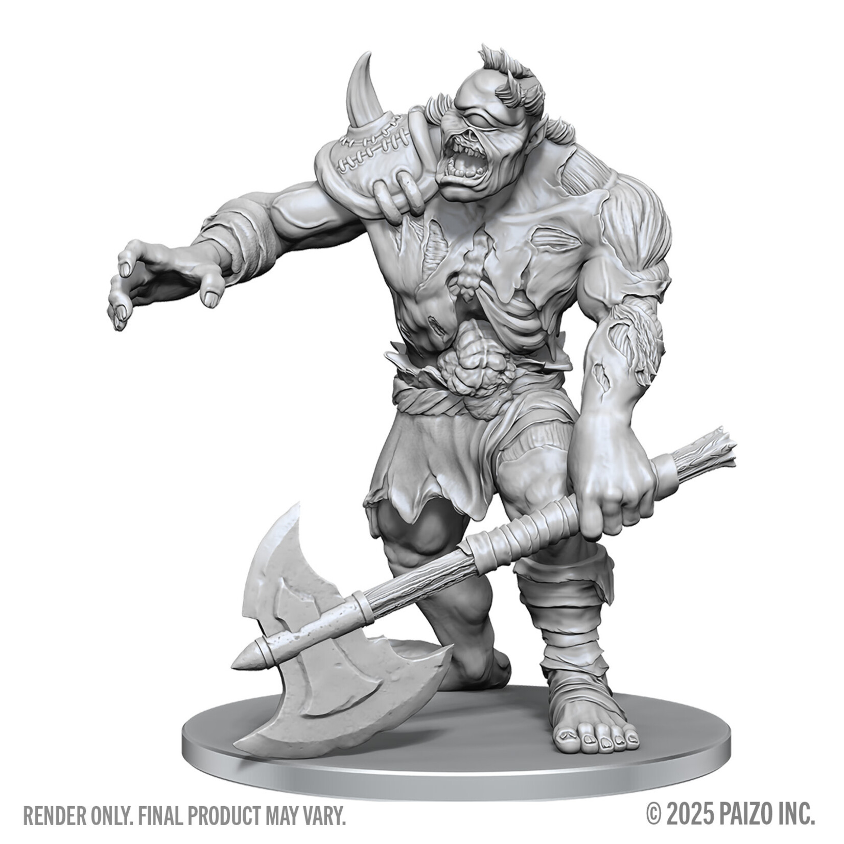 Wiz Kids Unpainted Miniatures: Dread Zombie Cyclops - PF - W28
