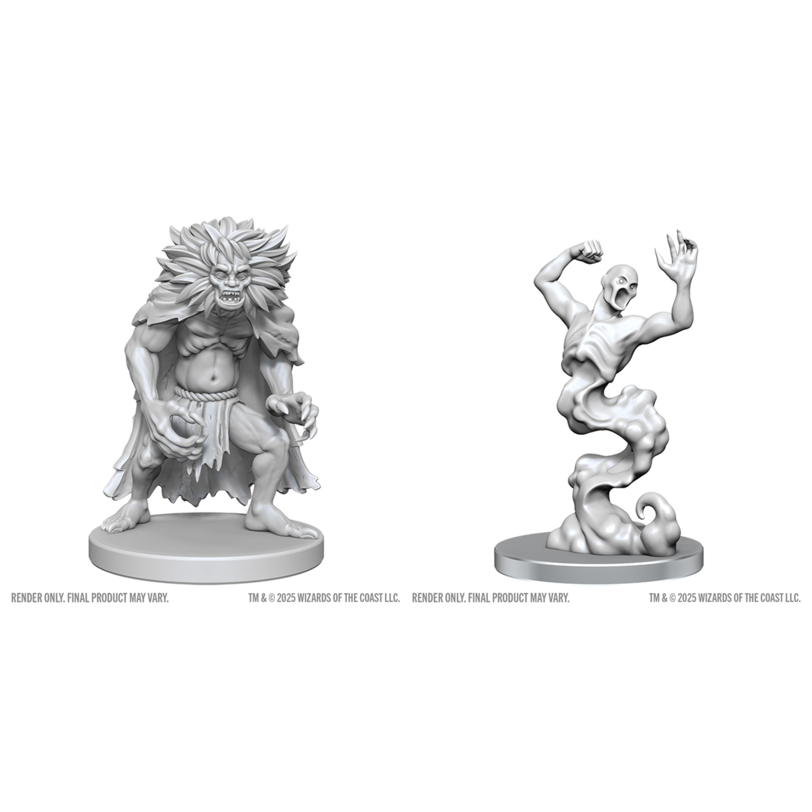 Wiz Kids Unpainted Miniatures: Classic Wight & Classic Wraith - D&D - W28