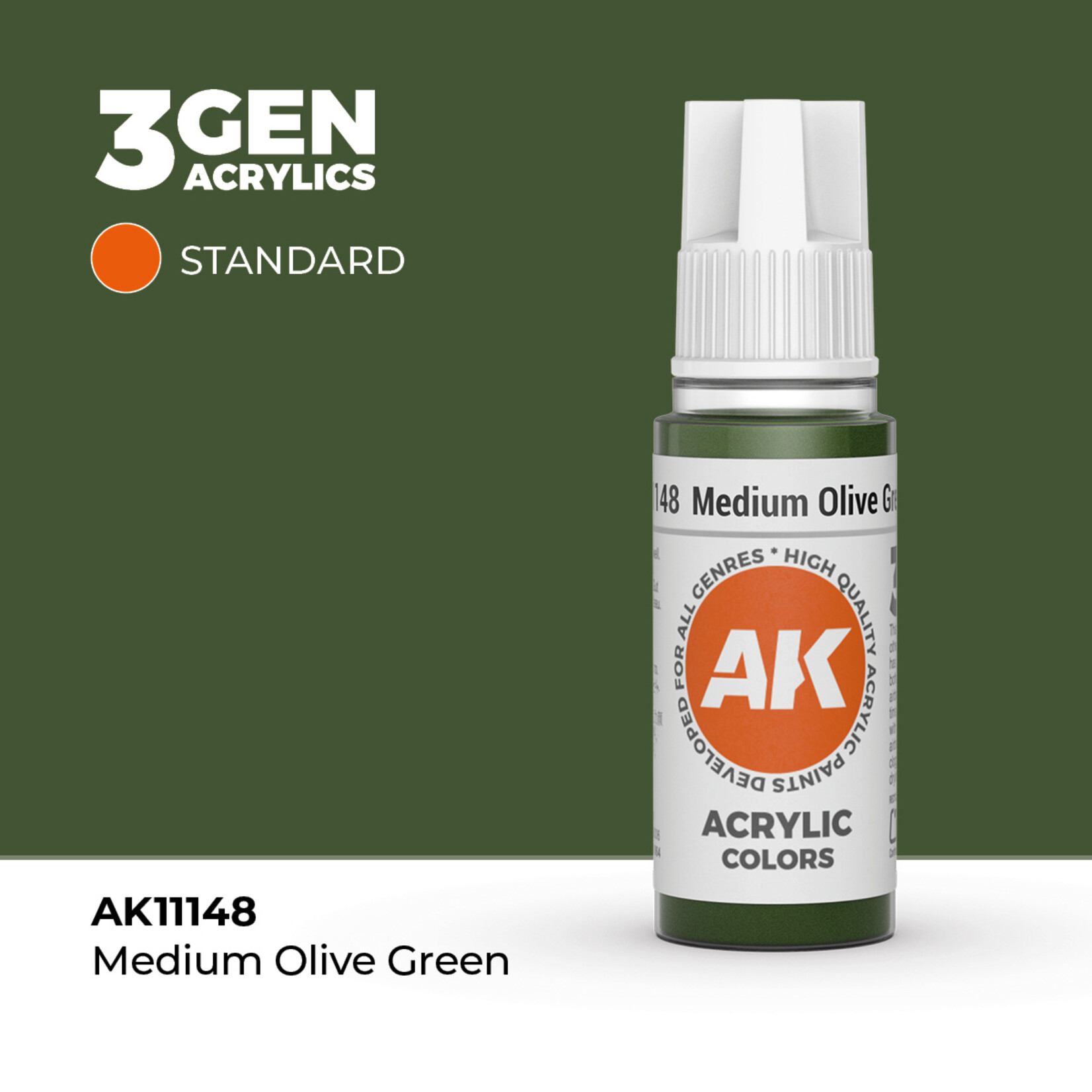 AK Interactive AK Interactive: 3G - Medium Olive Green 17ml