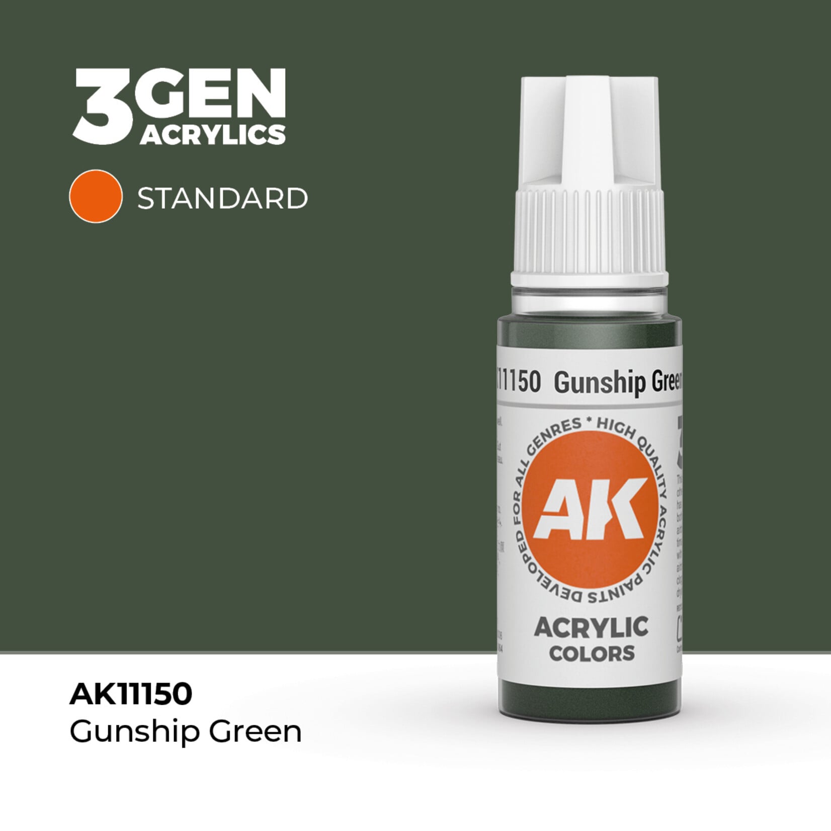 AK Interactive AK Interactive: 3G - Gunship Green 17ml