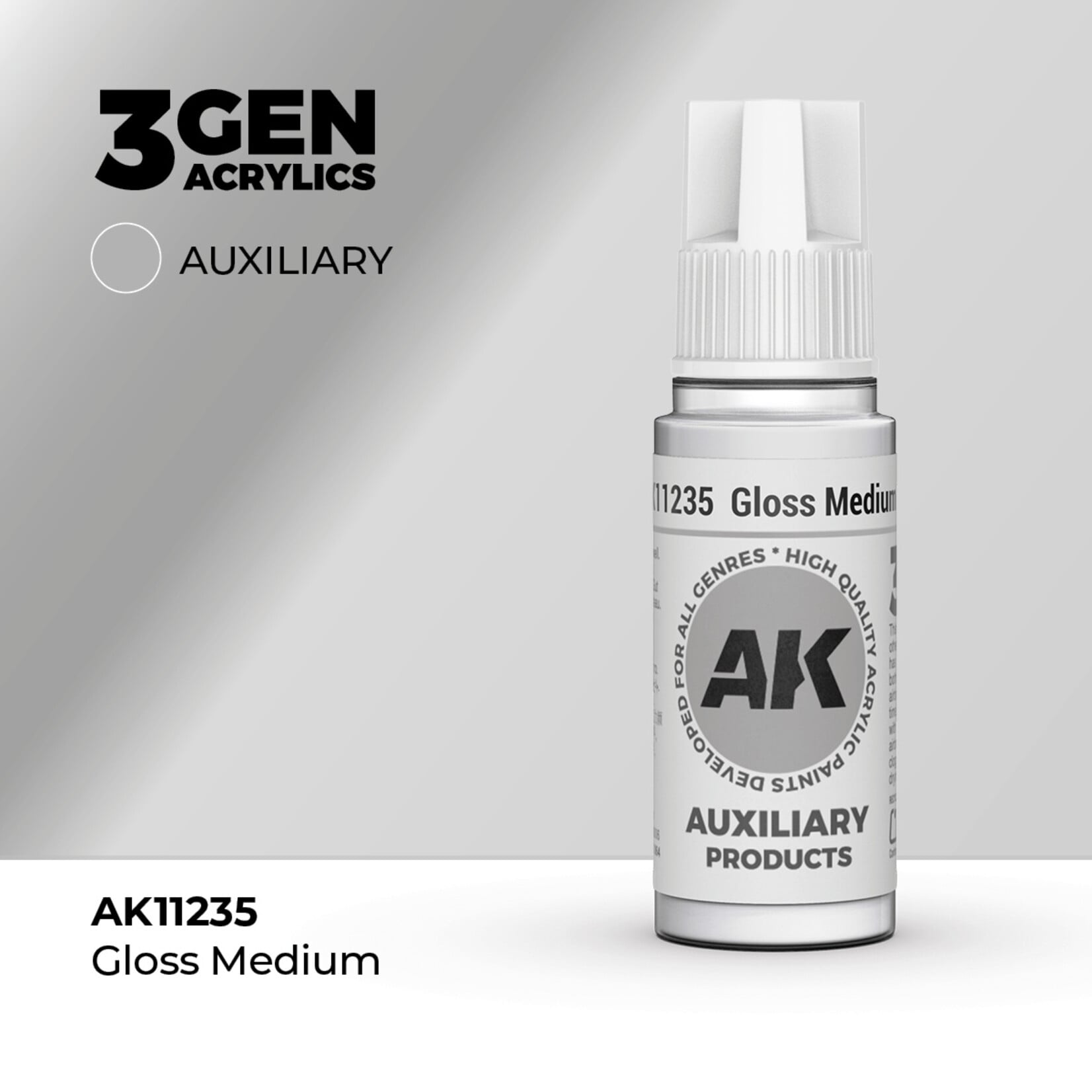 AK Interactive AK Interactive: 3G - Acrylic Gloss Medium 17ml