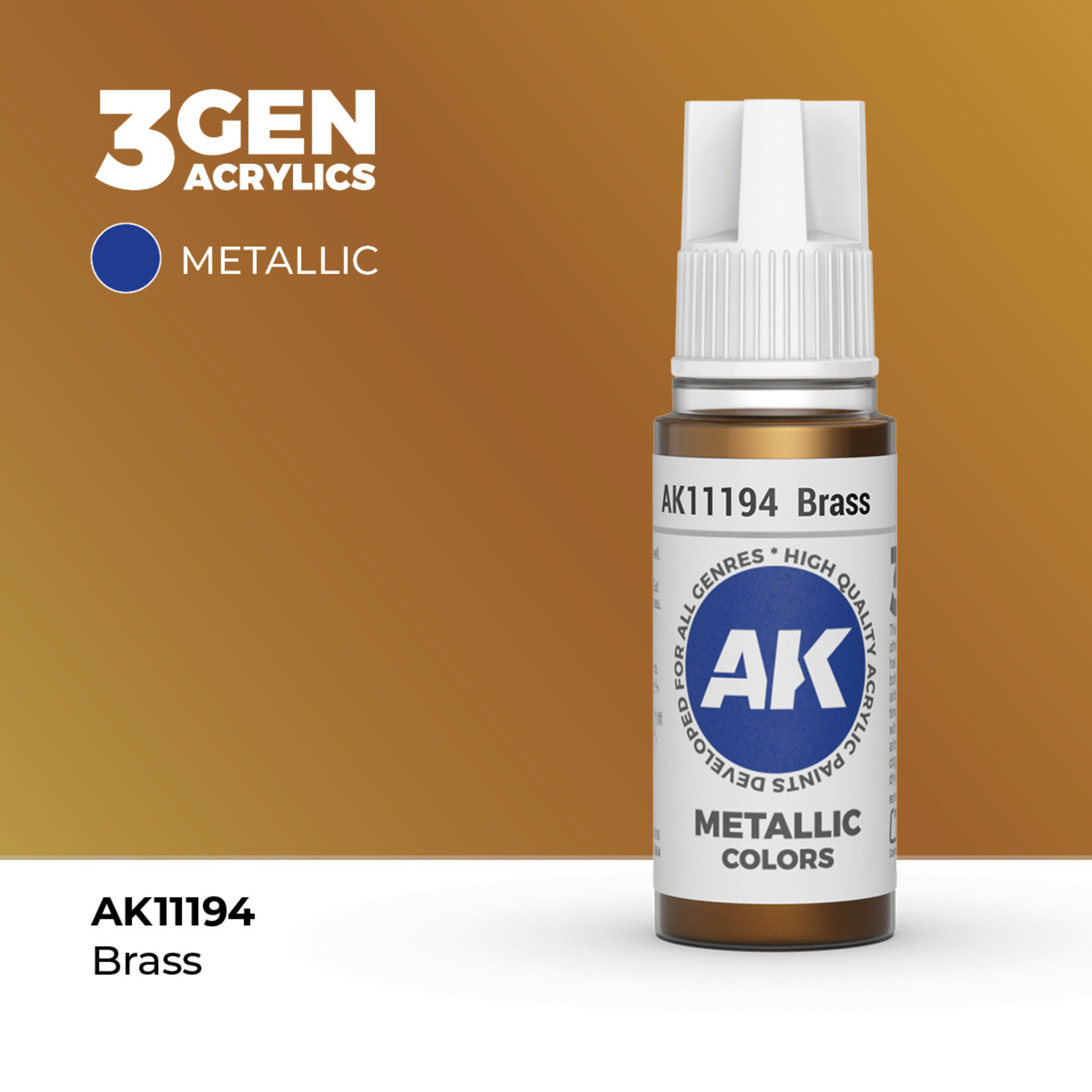 AK Interactive AK Interactive: 3G - Brass 17ml