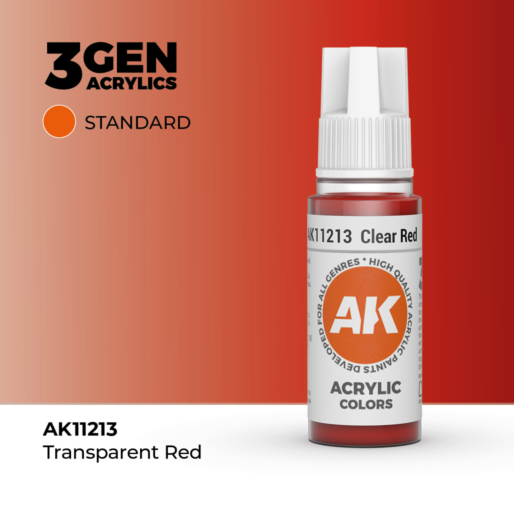 AK Interactive AK Interactive: 3G - Clear Red 17ml