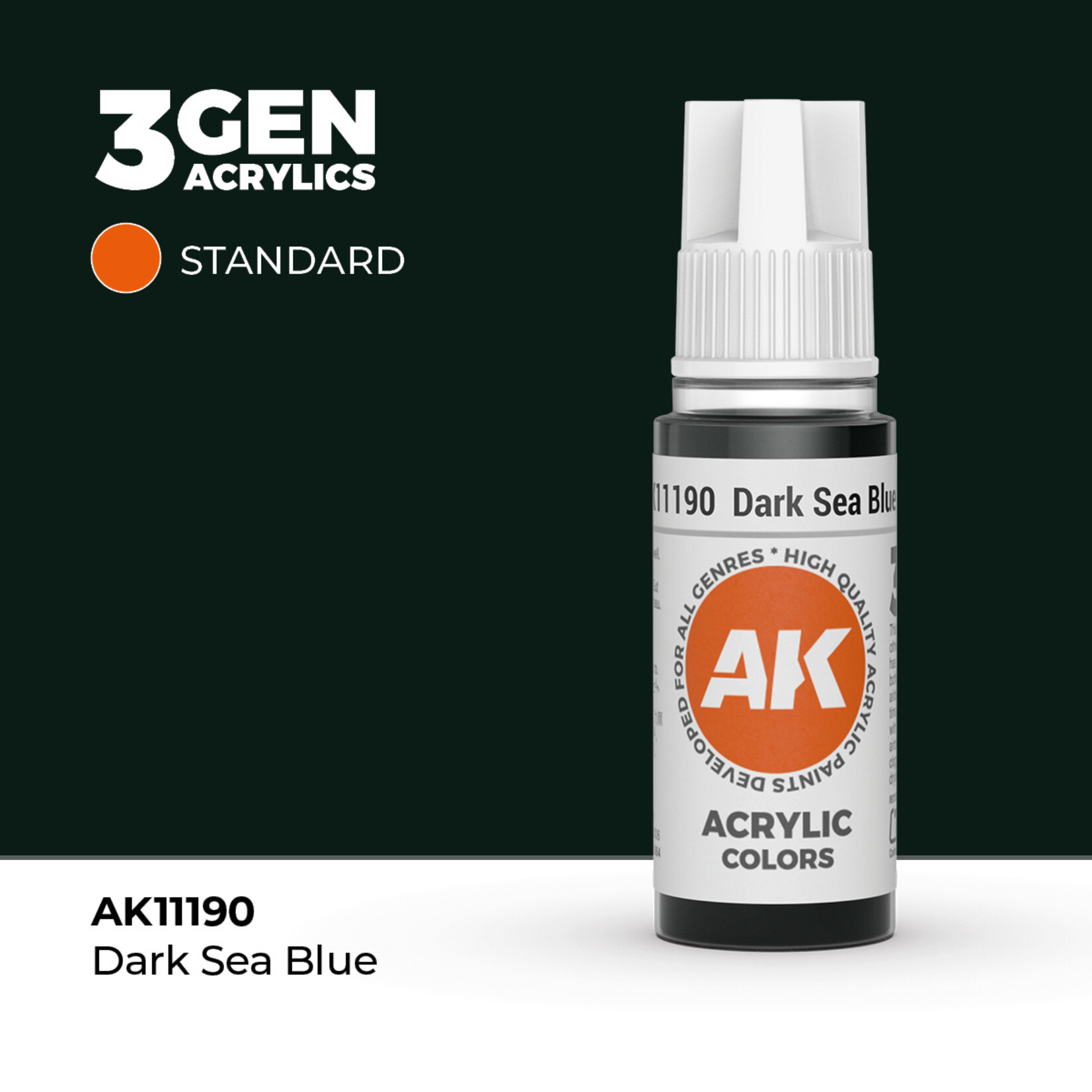 AK Interactive AK Interactive: 3G - Dark Sea Blue 17ml - Standard