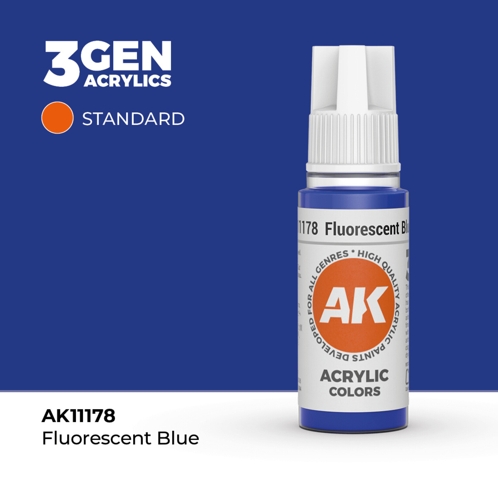 AK Interactive AK Interactive: 3G - Fluorescent Blue 17ml