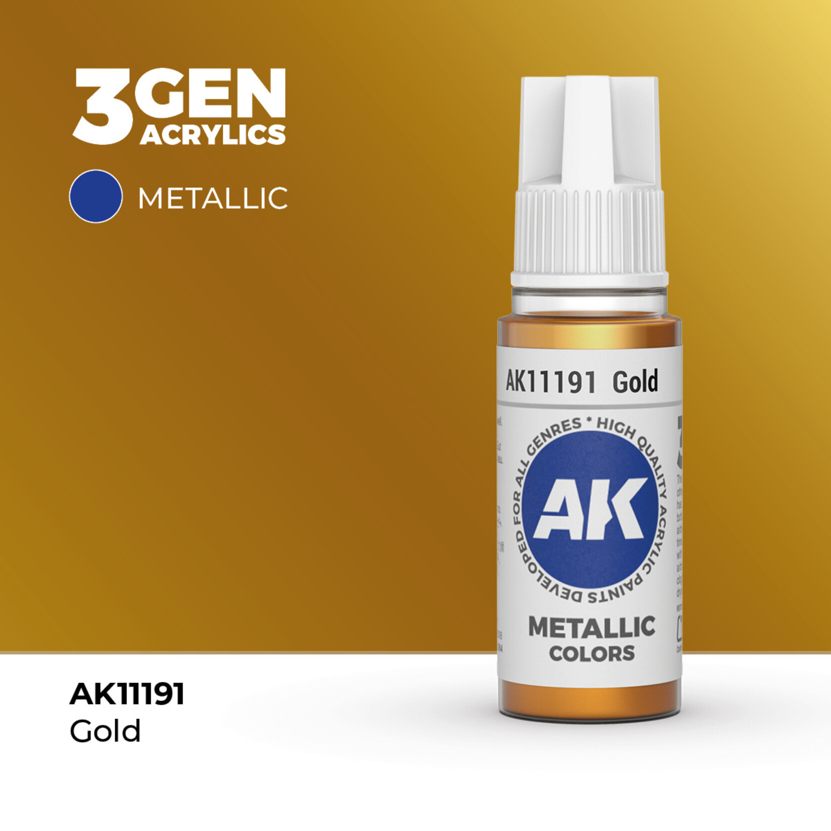 AK Interactive AK Interactive: 3G - Gold 17ml - Metallic