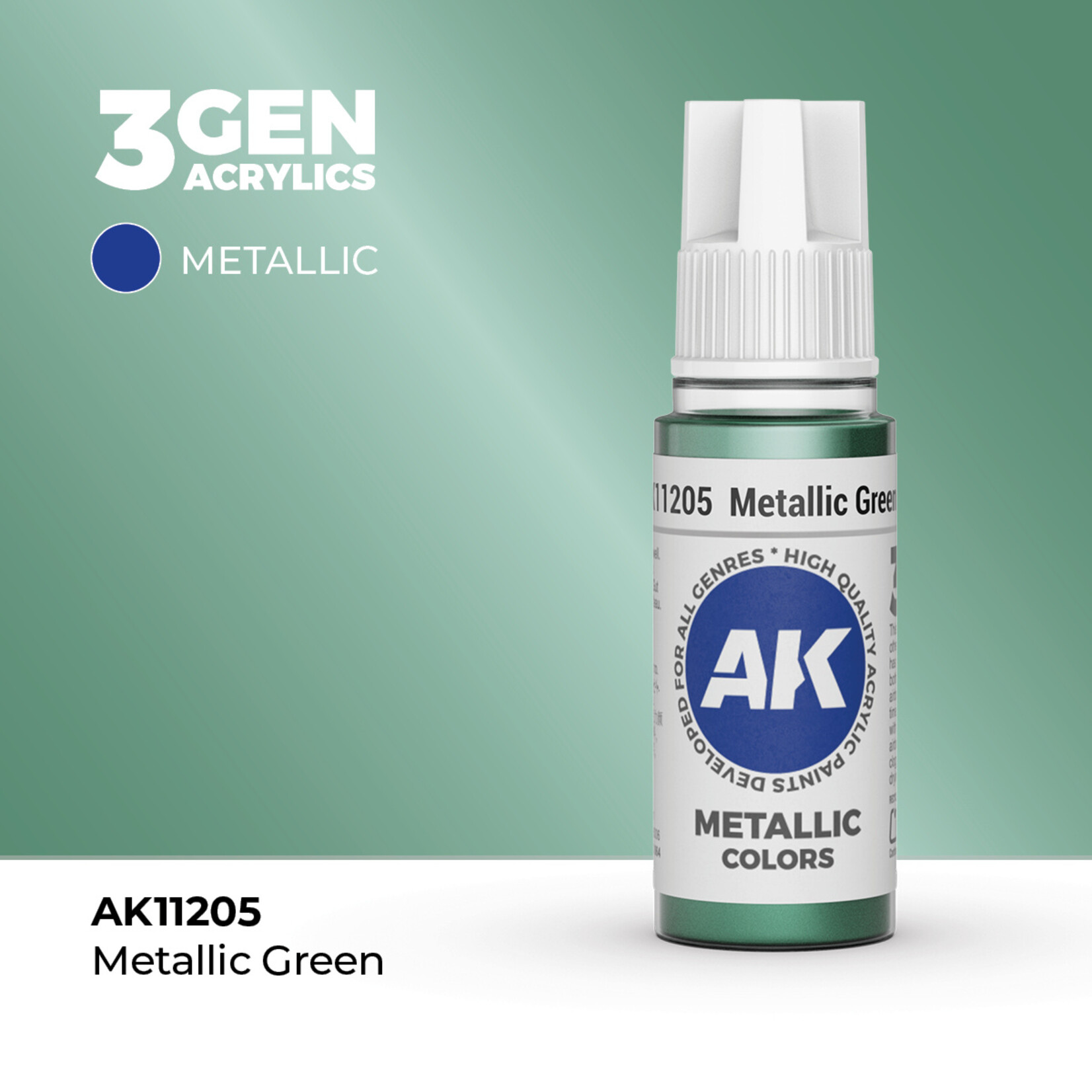 AK Interactive AK Interactive: 3G - Metallic Green 17ml