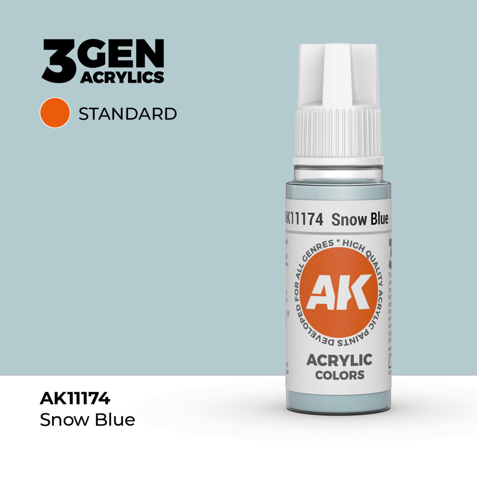AK Interactive AK Interactive: 3G - Snow Blue 17ml - Standard