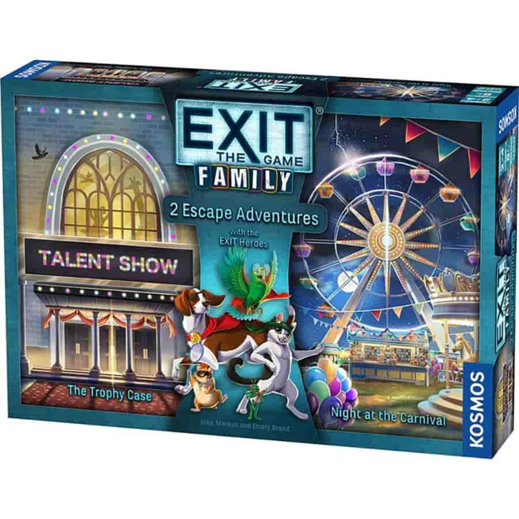 Thames & Kosmos EXIT: Family - 2 Escape Adventures - Trophy Case/Night at the Carnival