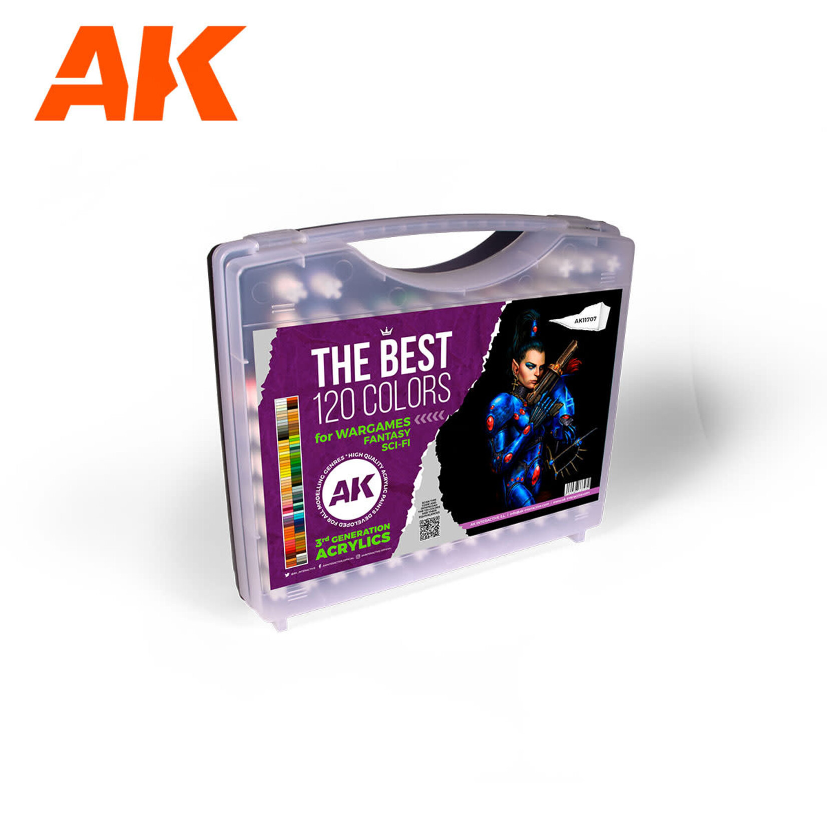 AK Interactive AK Interactive: 3G - Plastic Briefcase 120 Wargame Colors