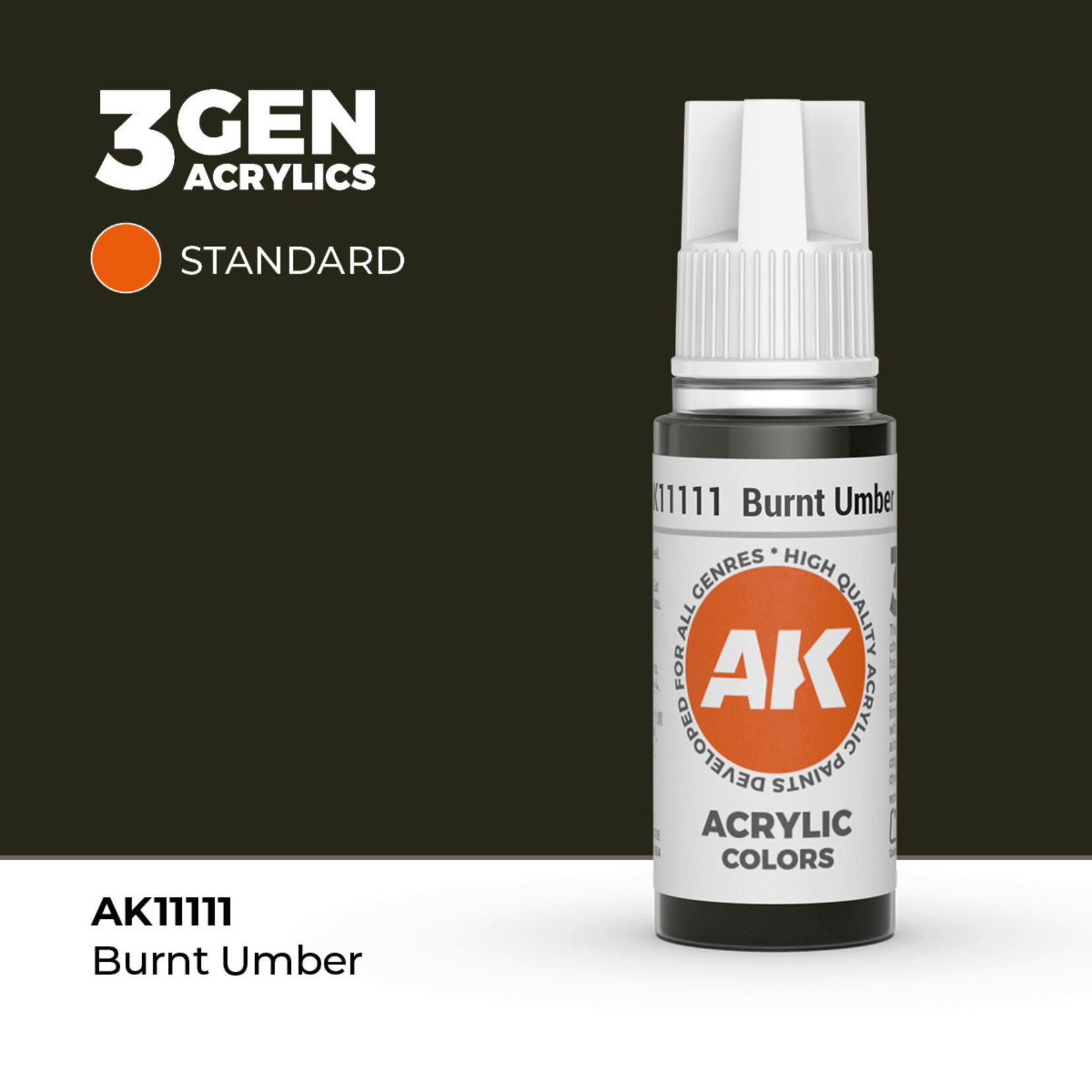 AK Interactive AK Interactive: 3G - Burnt Umber 17ml - Standard