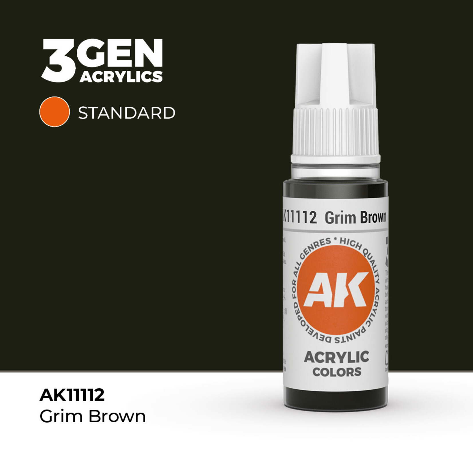 AK Interactive AK Interactive: 3G - Grim Brown 17ml - Standard