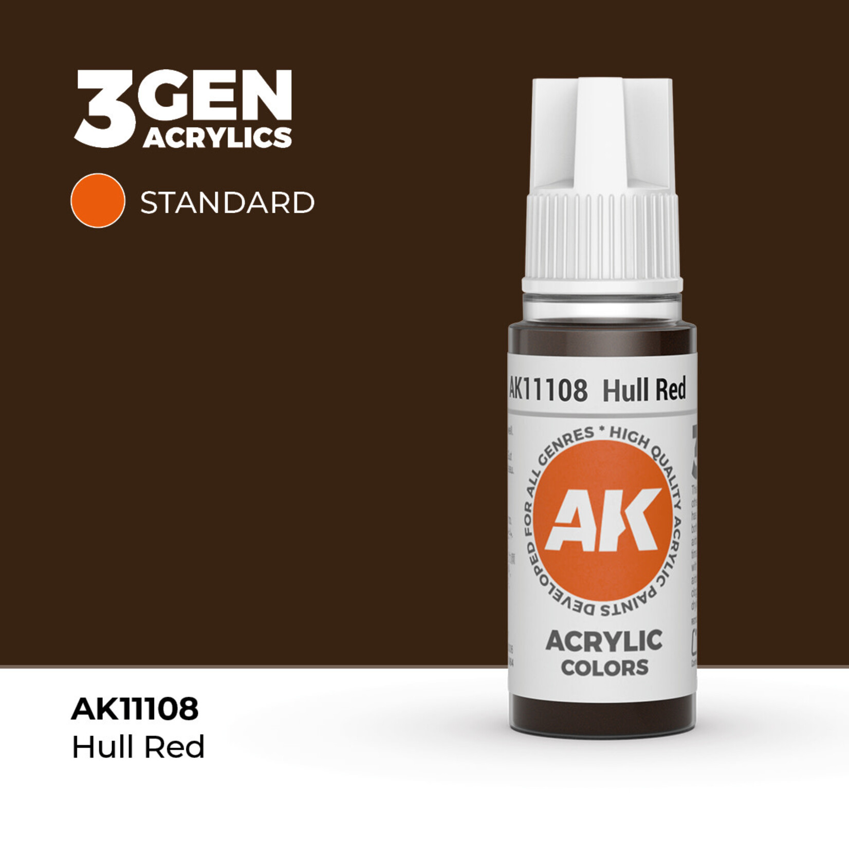 AK Interactive AK Interactive: 3G - Hull Red 17ml - Standard