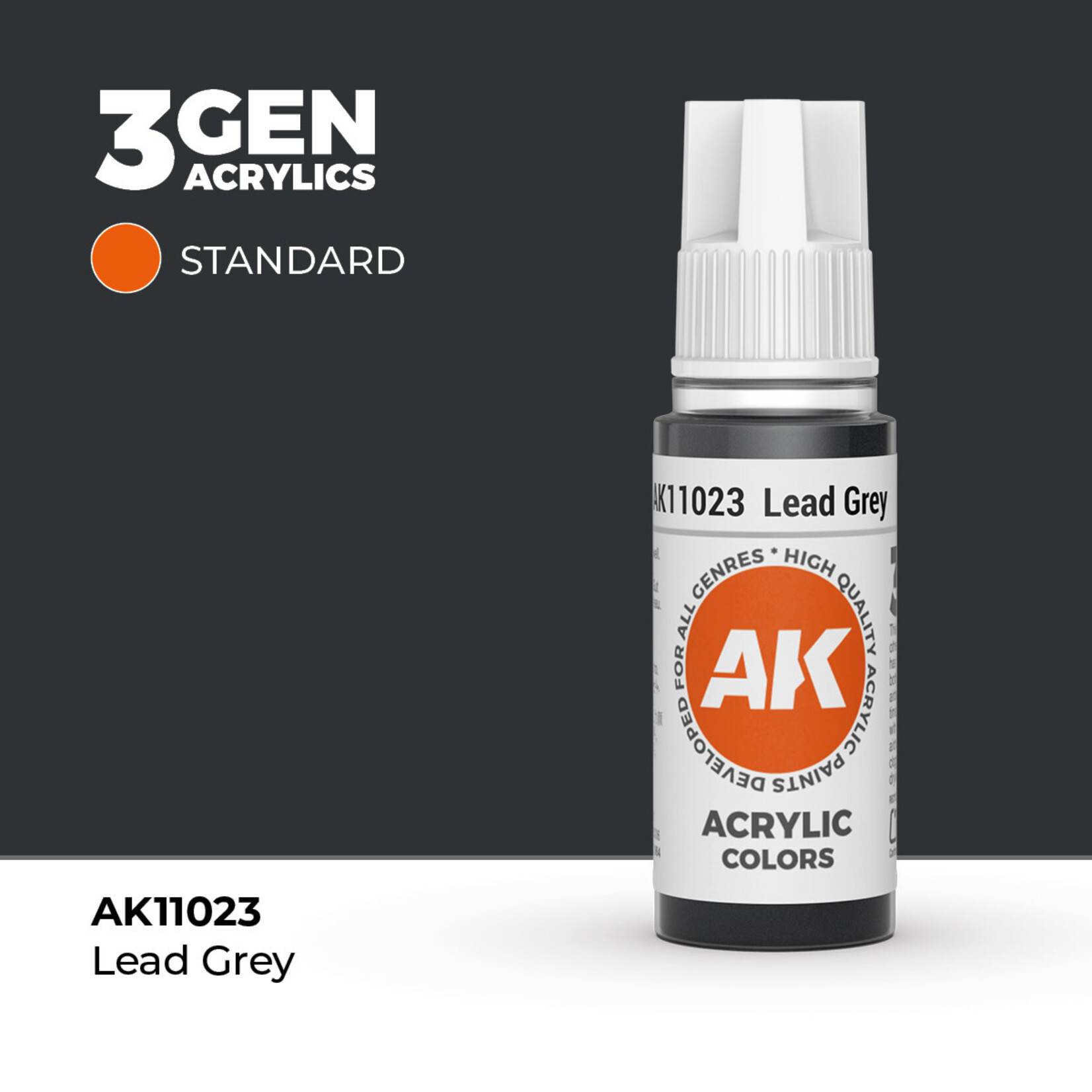 AK Interactive AK Interactive: 3G - Lead Grey 17ml - Standard