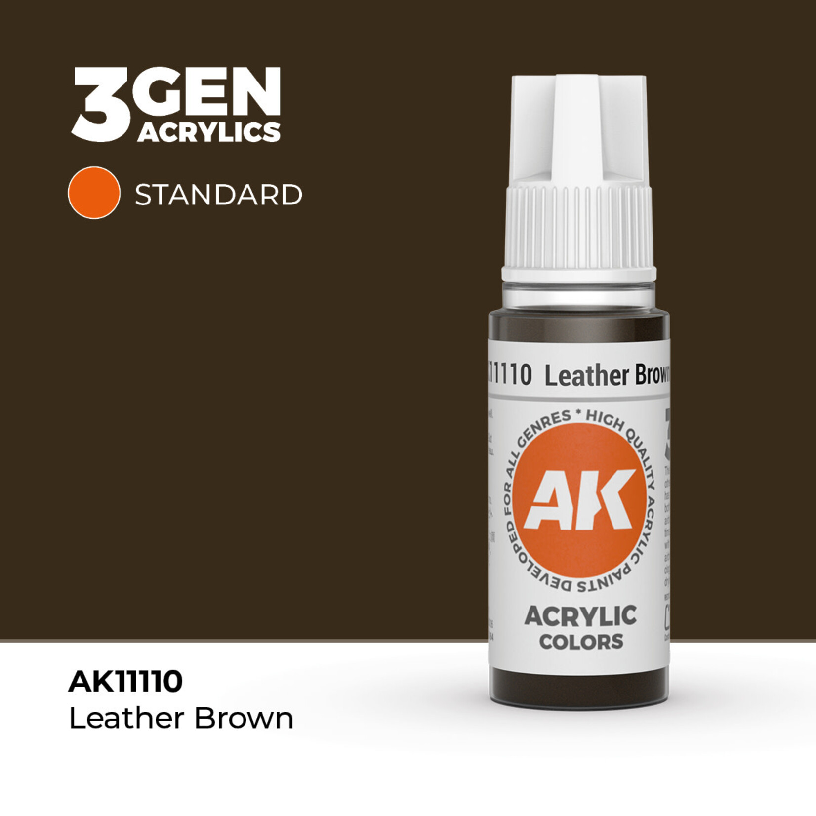 AK Interactive AK Interactive: 3G - Leather Brown 17ml - Standard