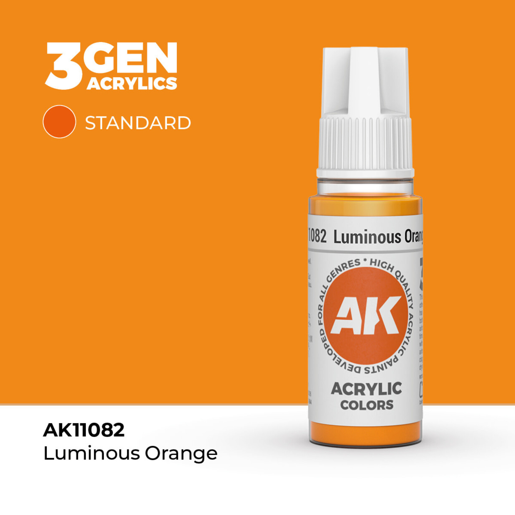 AK Interactive AK Interactive: 3G - Luminous Orange 17ml - Standard