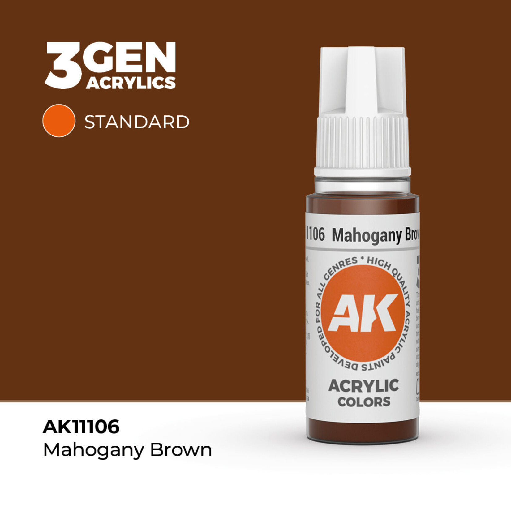 AK Interactive AK Interactive: 3G - Mahogany Brown 17ml - Standard