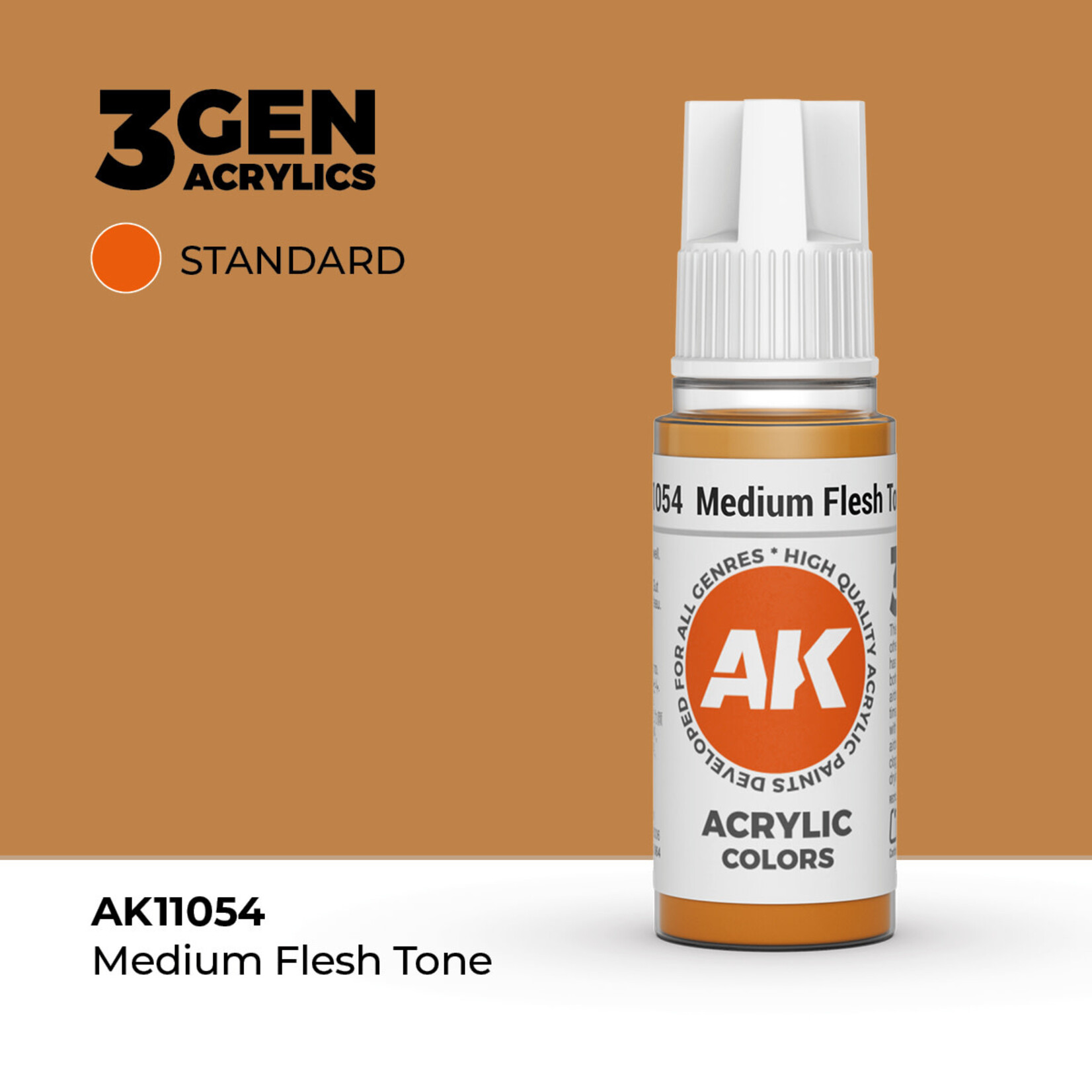 AK Interactive AK Interactive: 3G - Medium Flesh Tone 17ml - Standard