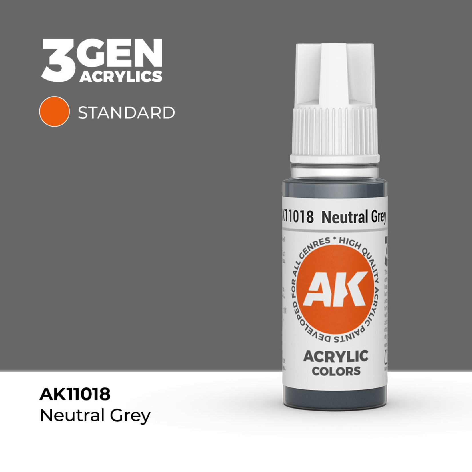 AK Interactive AK Interactive: 3G - Neutral Grey 17ml - Standard