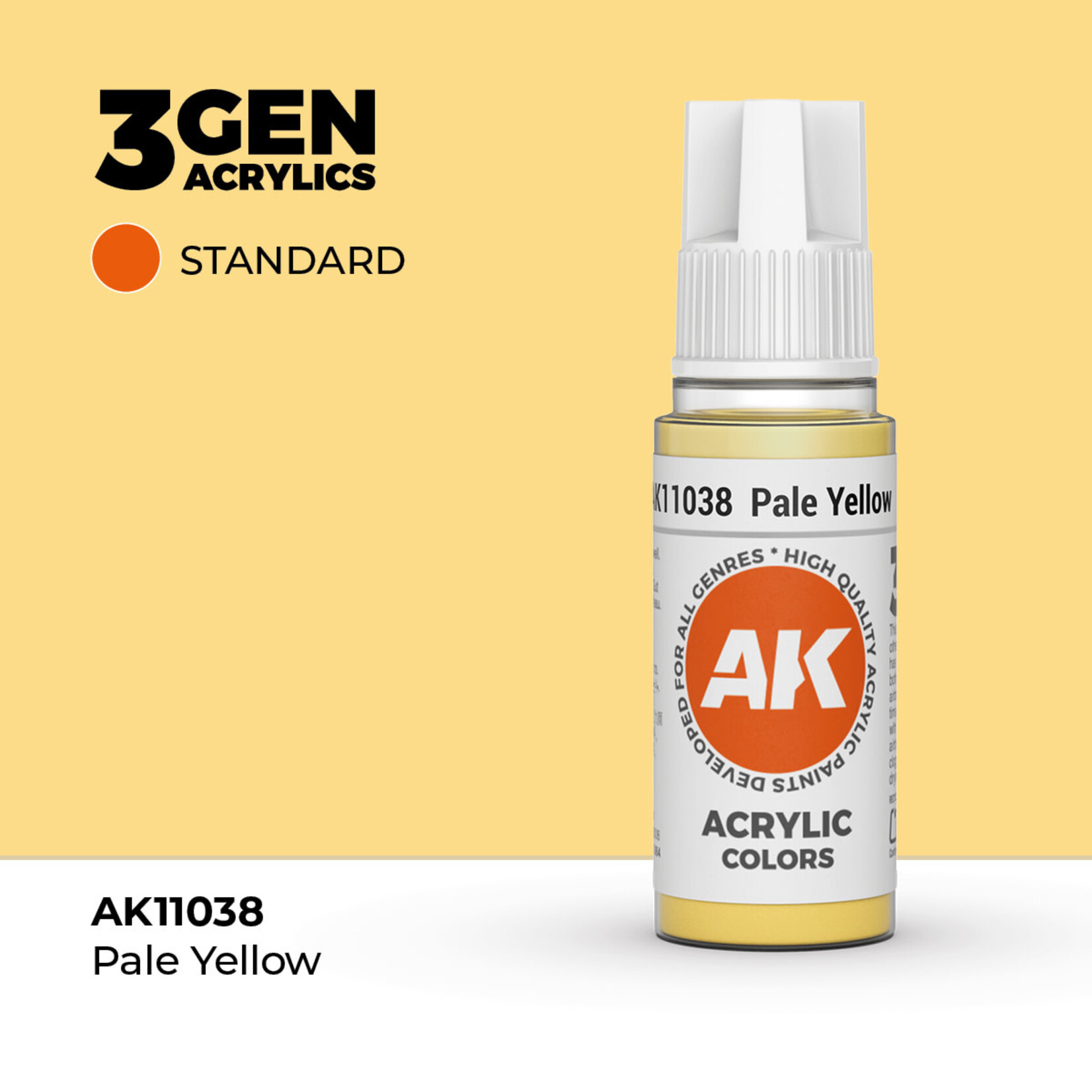 AK Interactive AK Interactive: 3G - Pale Yellow 17ml - Standard
