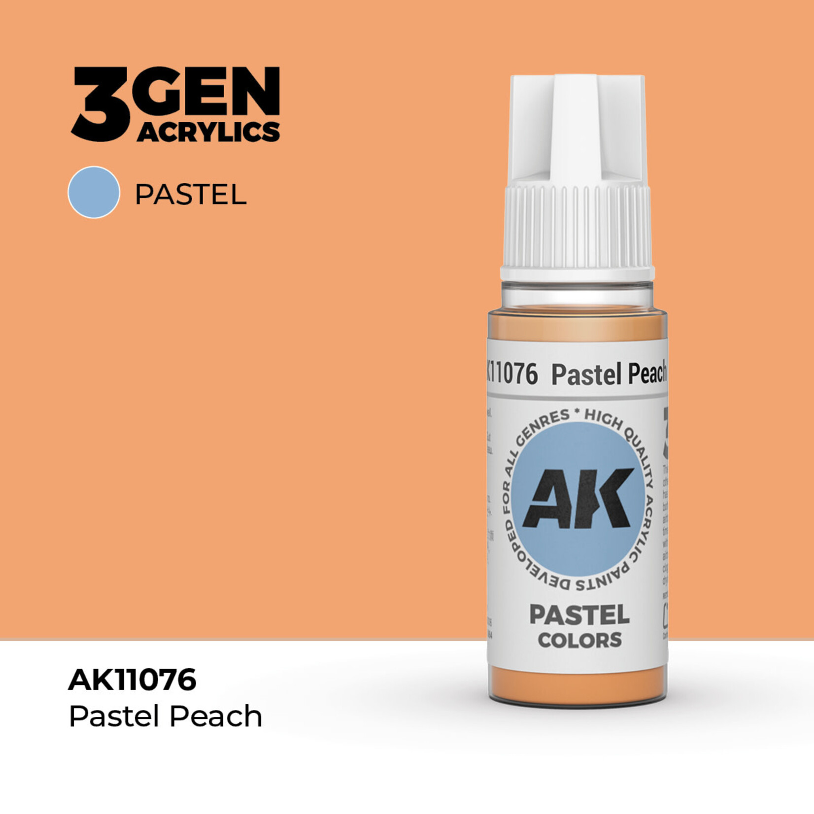 AK Interactive AK Interactive: 3G - Pastel Peach 17ml - Pastel