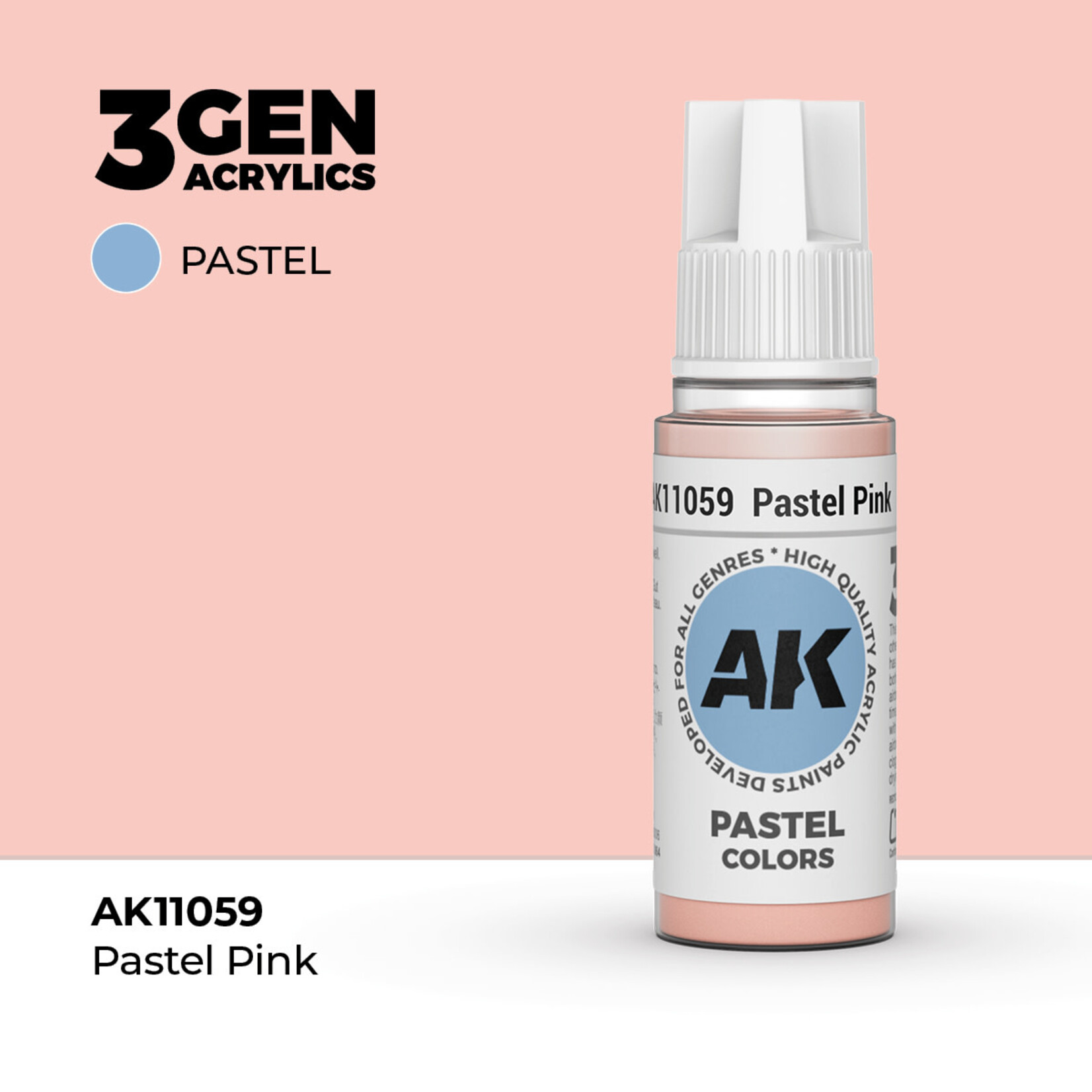 AK Interactive AK Interactive: 3G - Pastel Pink 17ml - Pastel